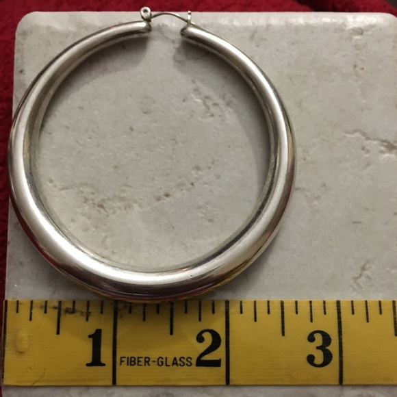 Large Puffy Hoops - Picture 8 of 8